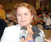 Prof. Dra. Celia Maria da Silva Oliveira, reitora da UFMS